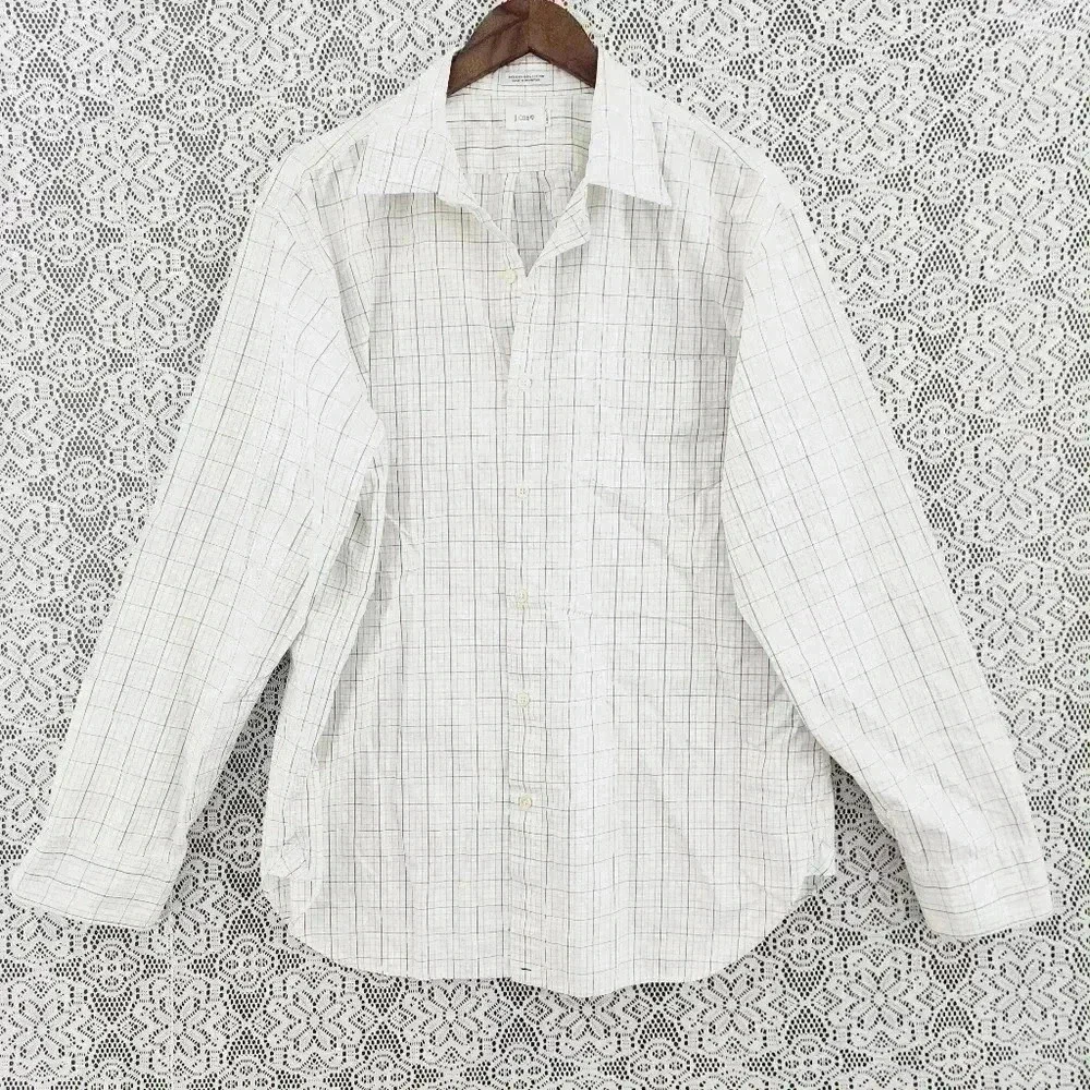 J. Crew Button down Plaid Men's Dress Shirt L